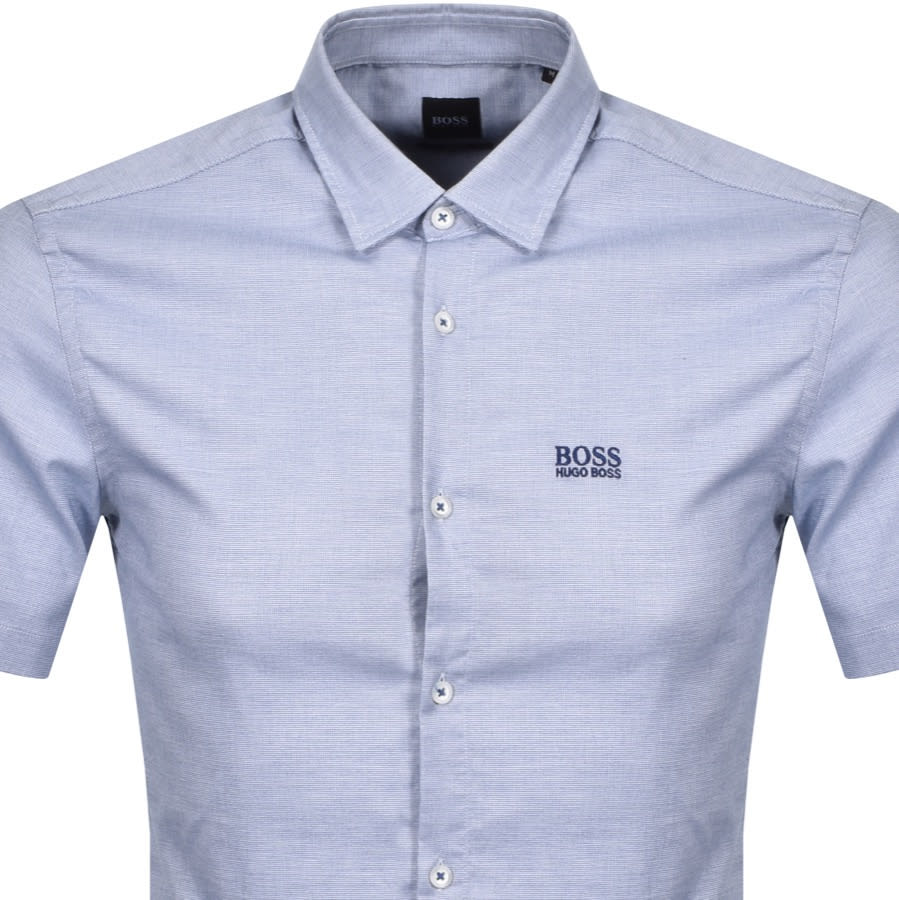 Alternative Image for ProductBOSS Baccarini Short Sleeved Shirt Blue2